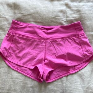 Speed Up Low Rise, Lined, 2.5 inch Lululemon Shorts- Pink